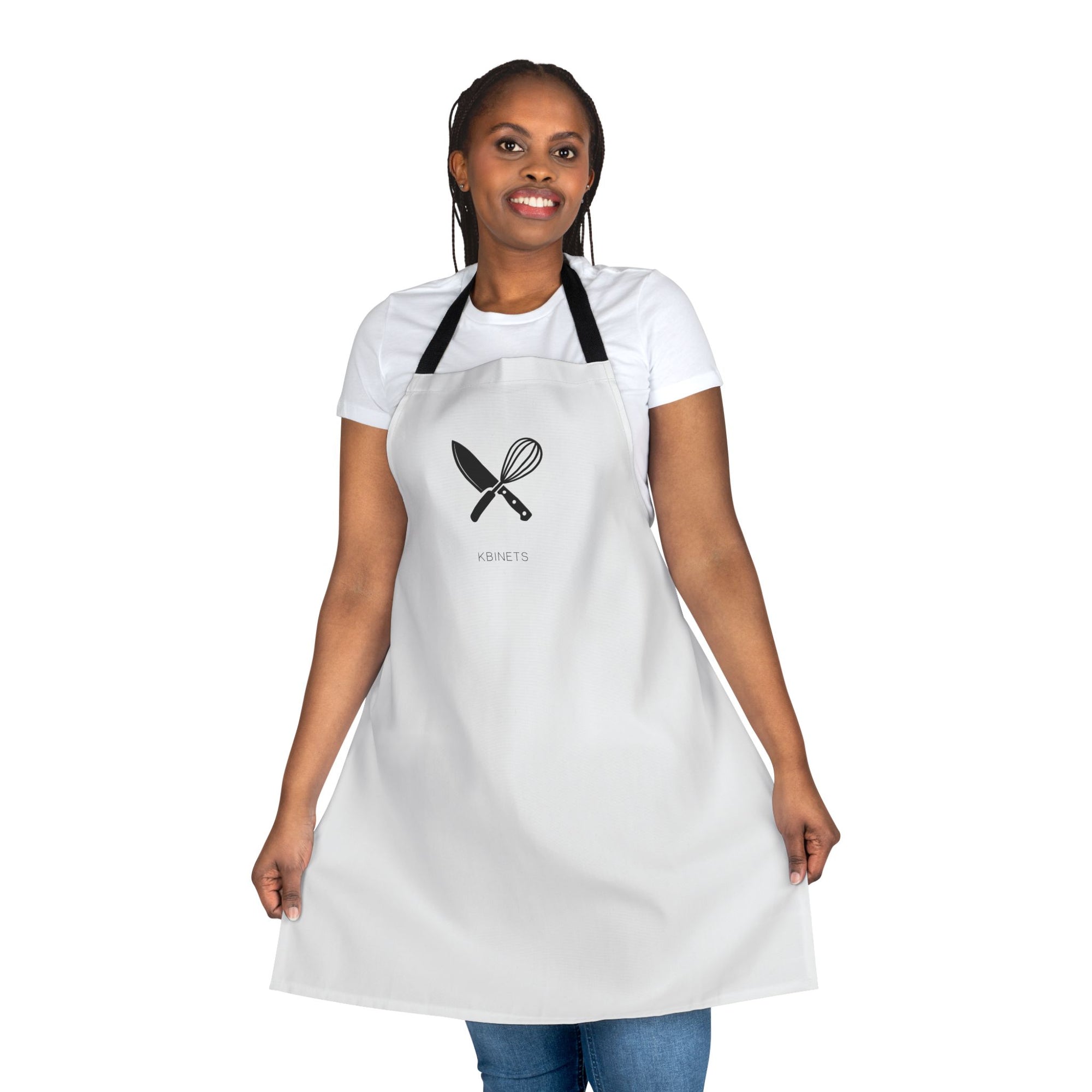 Chef Whisk & Knife Apron — Minimalist Cooking Apron with 'KUNETO' Logo