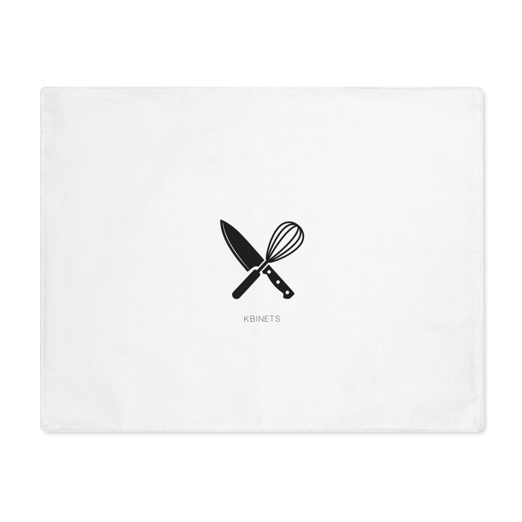Chef Knife & Whisk Placemat — Minimalist Kitchen Dining Mat