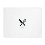 Chef Knife & Whisk Placemat — Minimalist Kitchen Dining Mat