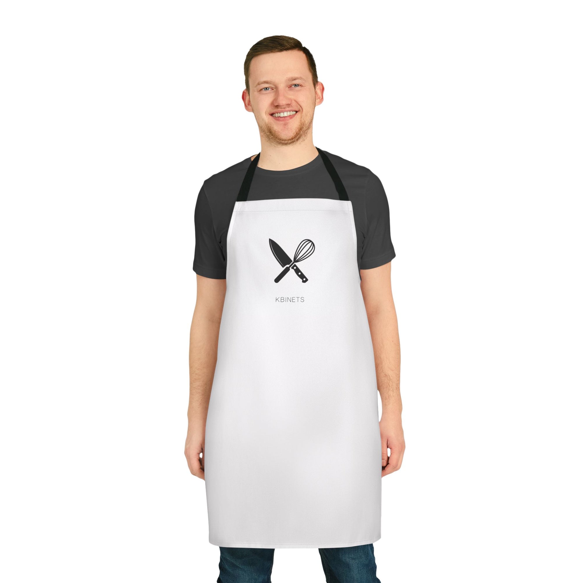 Chef Whisk & Knife Apron — Minimalist Cooking Apron with 'KUNETO' Logo