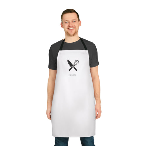 Chef Whisk & Knife Apron — Minimalist Cooking Apron with 'KUNETO' Logo