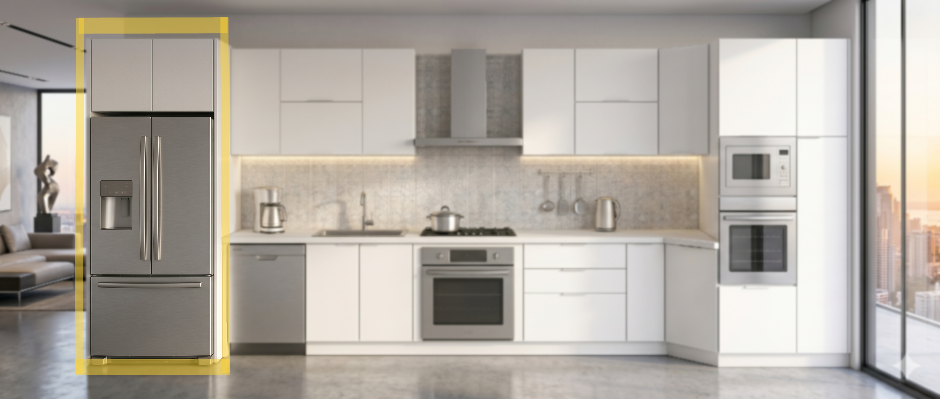 GABINETES DE PARED (SOBRE ESTUFA Y REFRIGERADOR)