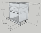 GABINETES DE PISO CON CAJONES