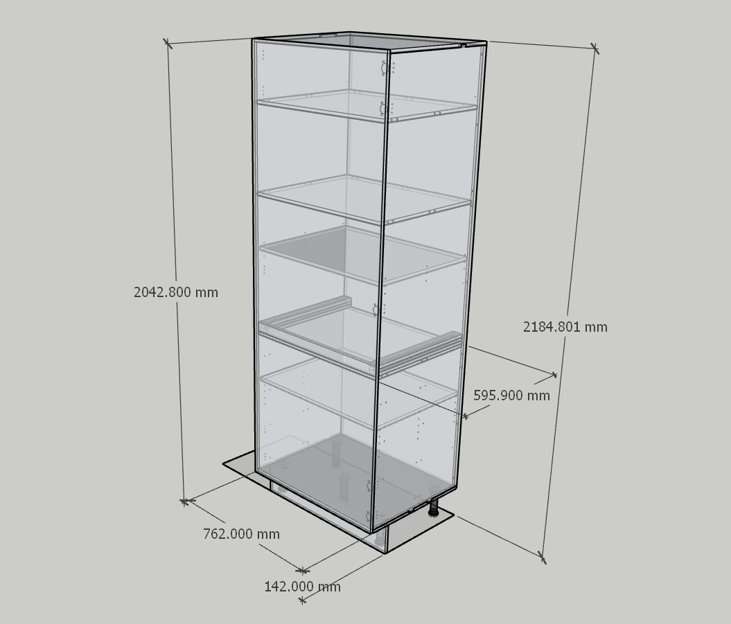 GABINETES DE PISO ALTOS (ALACENA Y TORRE DE HORNOS)